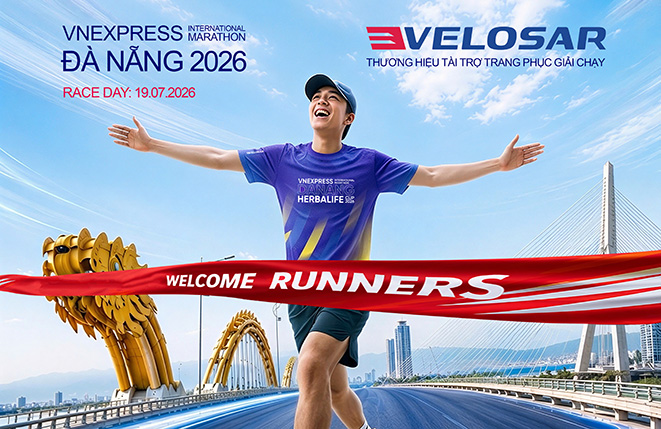 Velosar đồng hành cùng VnExpress Marathon Đà Nẵng 2026, tiếp nối hành trình "Triệu Bước Chân — Triệu Sức Mạnh"